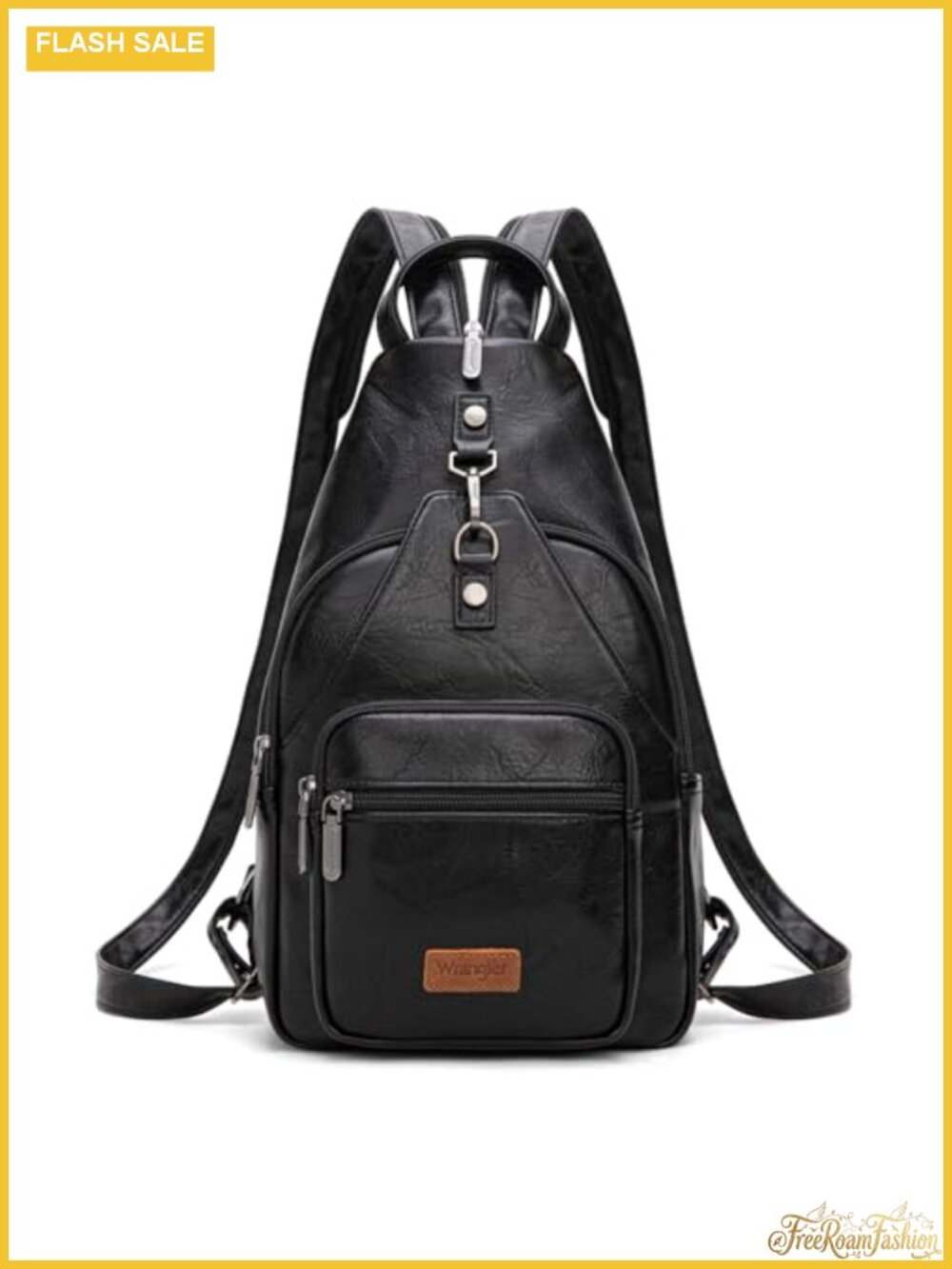 Vintage Convertible Sling Backpack Purse with Pockets & Adjustable Strap